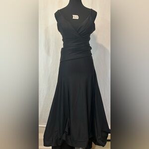 Elegant Black A-Line Dress by RIS